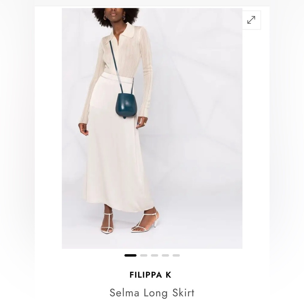 Filippa-K Selma Long Skirt in Crème